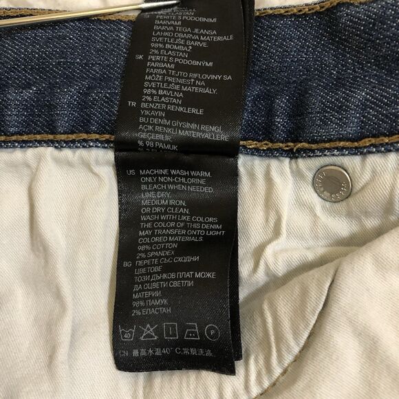 H&M Jeans Size 34/32 Slim Low Waist 100% Cotton Button Fly - Picture 10 of 16